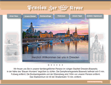 Tablet Screenshot of pensionzurkrone.de